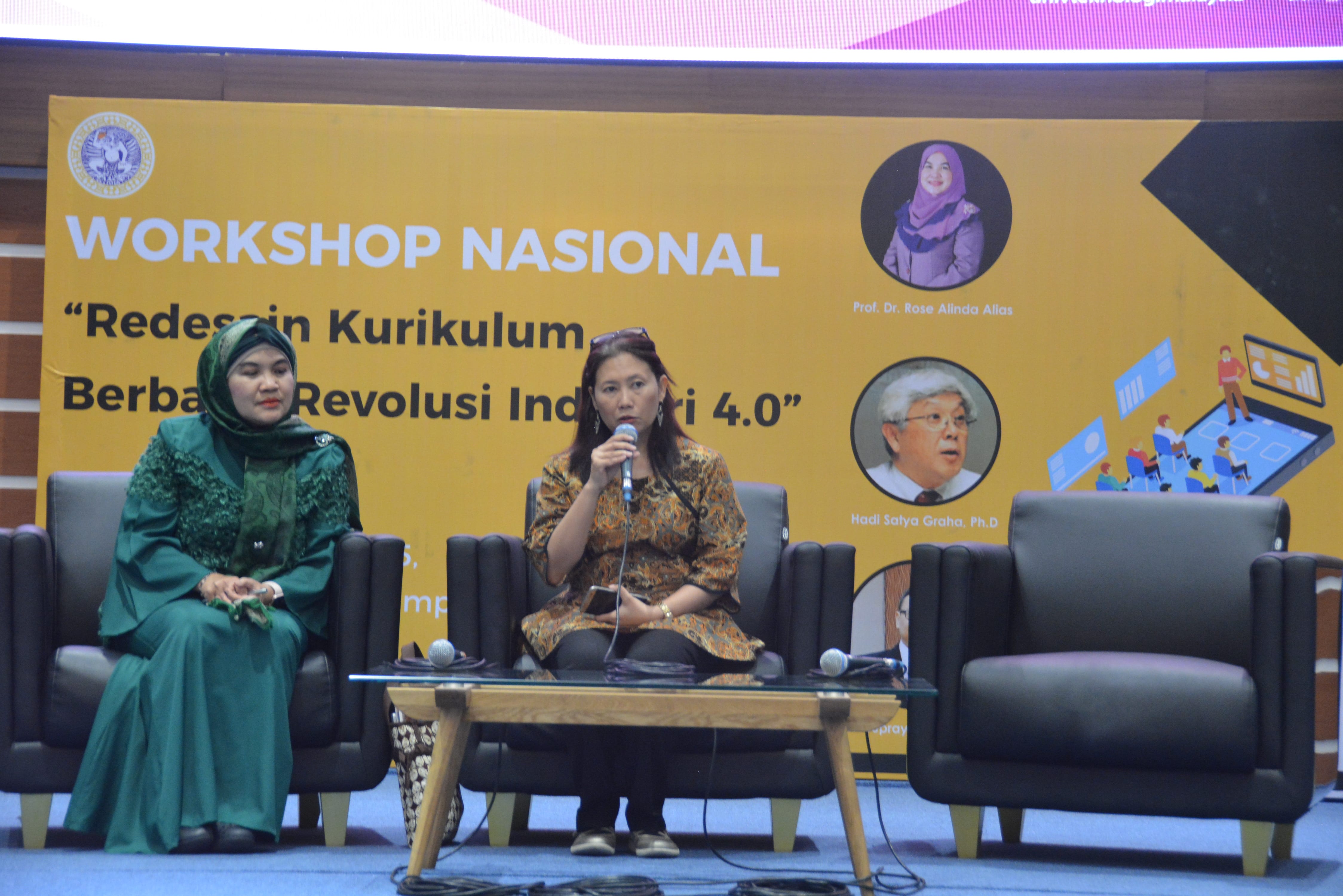 Prof. Dr. Rose Alinda Alias (UTM Malaysia) and Yuni Sari Amalia, MA., Ph.D as moderator (right).