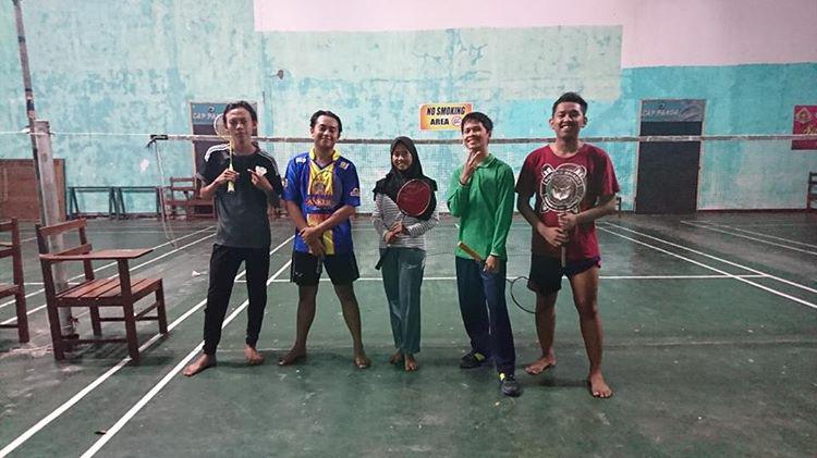 TIM Komikat Badminton PSDKU usai melakukan melakukan latihan. (Foto: Istimewa)