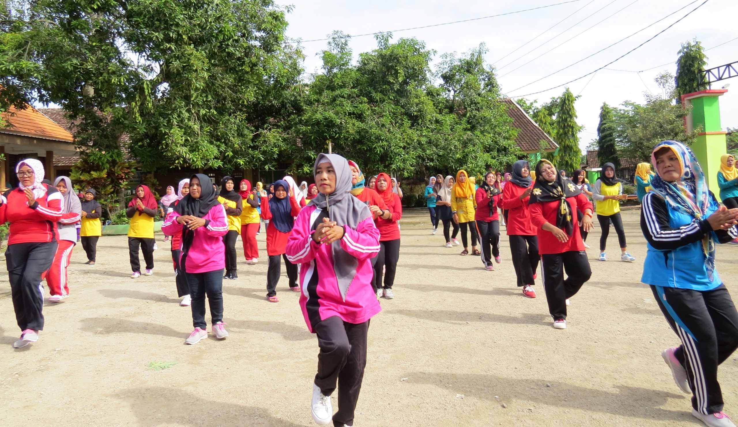 Read more about the article Senam Anti Hipertensi Mahasiswa FKM UNAIR Menarik Minat Masyarakat Desa Donan, Bojonegoro