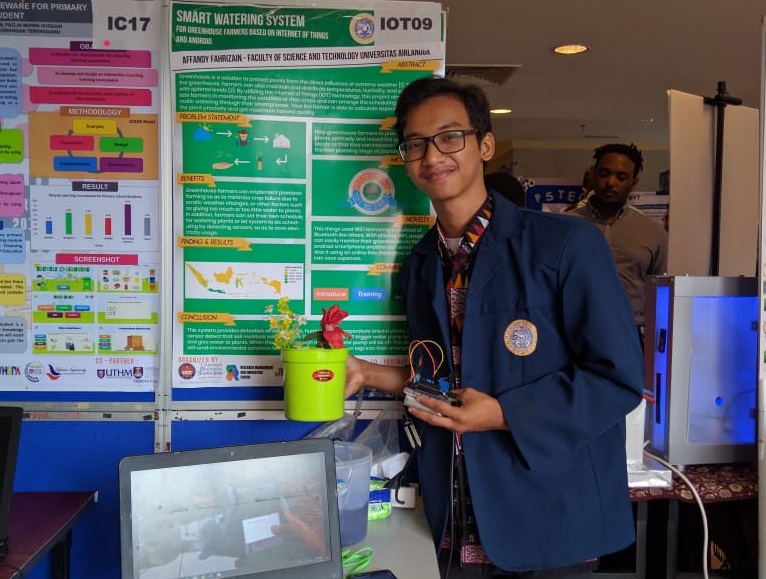 Read more about the article UNAIR student creates smart watering app to monitor soil moisture for farmers