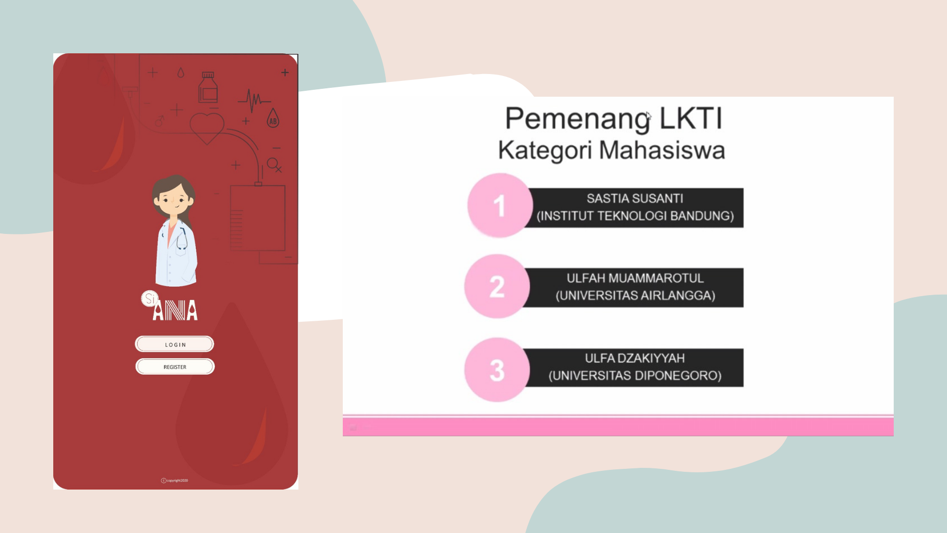 Read more about the article Presenting “Si Ana” (Say No to Anemia) application, FKM students win second place in LKTI National