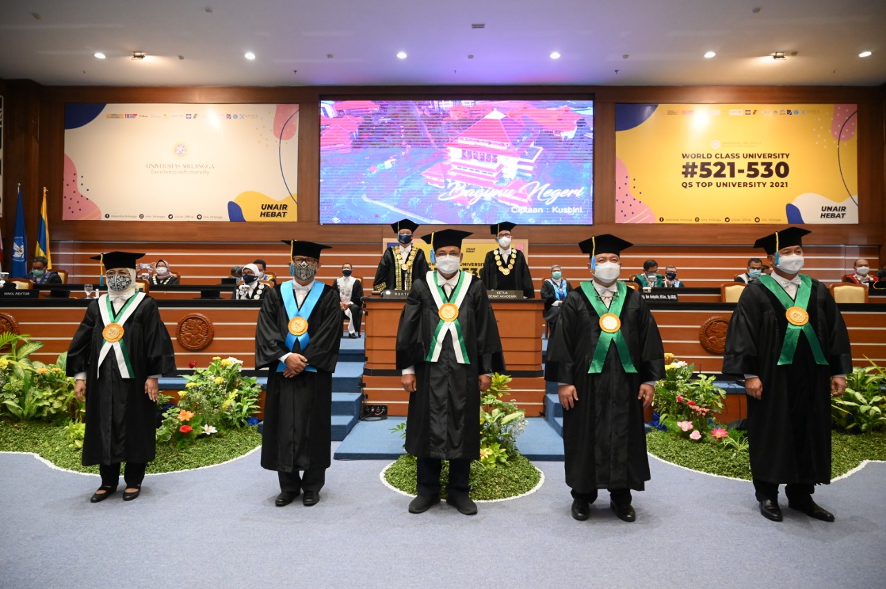 Read more about the article Throughout October 2020 UNAIR Rector inaugurated 14 professors