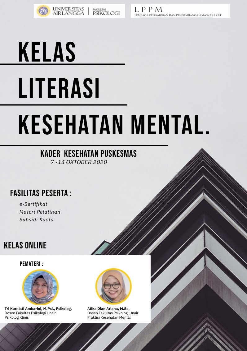 Read more about the article Dosen Psikologi Adakan Kelas Literasi Kesehatan Mental untuk Kader Kesehatan Puskesmas