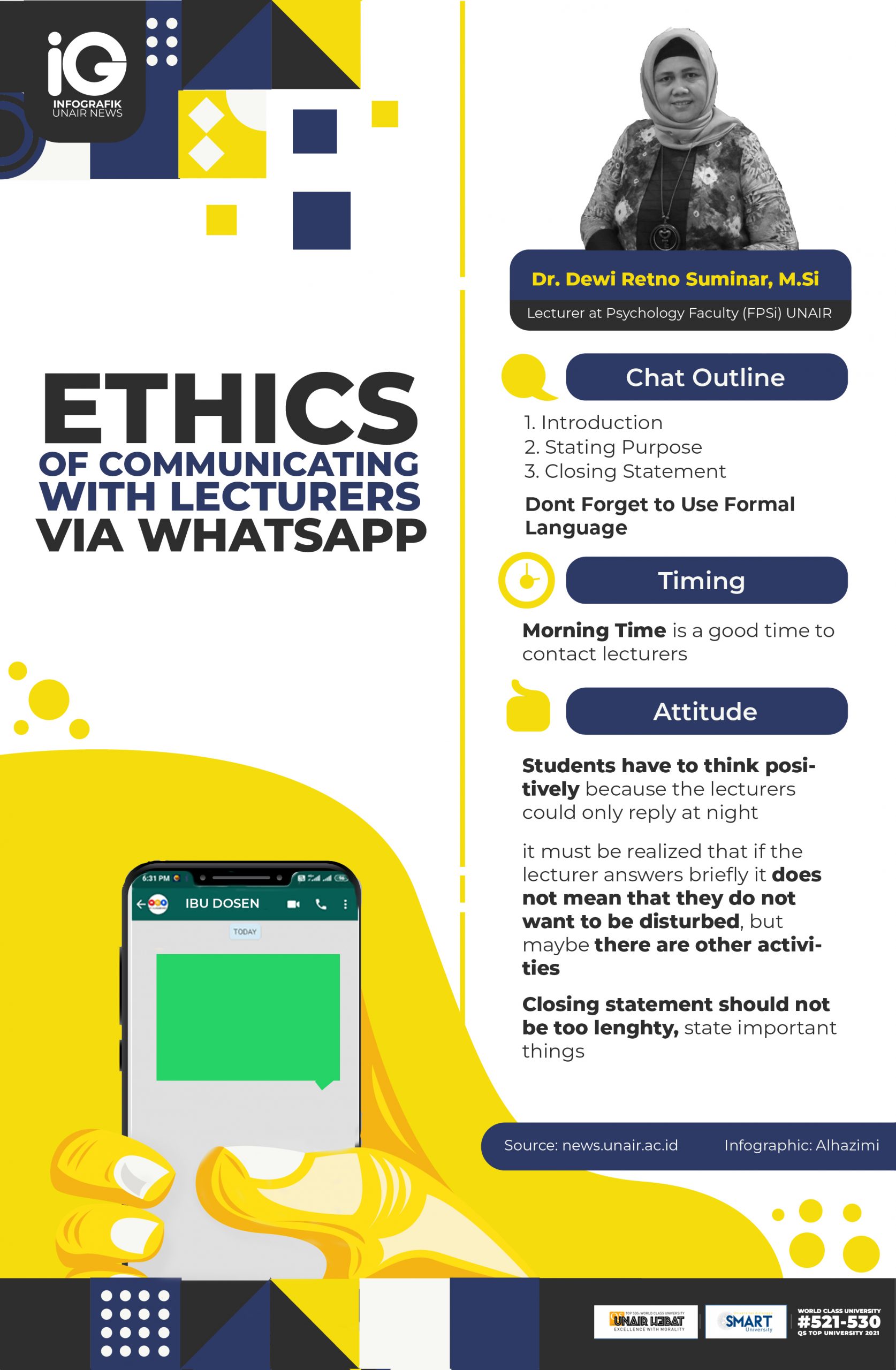 Read more about the article Ethics of communicating with lecturers via Whatsapp