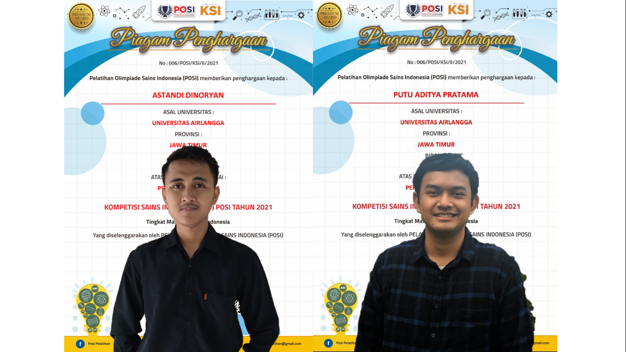 Read more about the article Mahasiswa UNAIR Sabet Emas dalam Kompetisi Sains Indonesia (KSI)