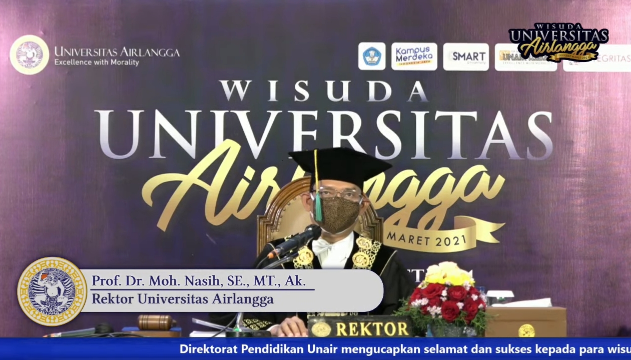Read more about the article Rektor UNAIR: Wisuda adalah Terminal, Segera Lanjutkan Perjalanan Kehidupan!