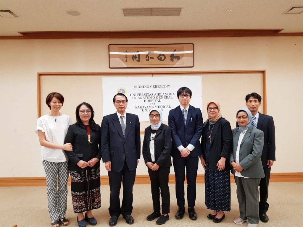 An MOU with Wakayama Medical University in 2019.