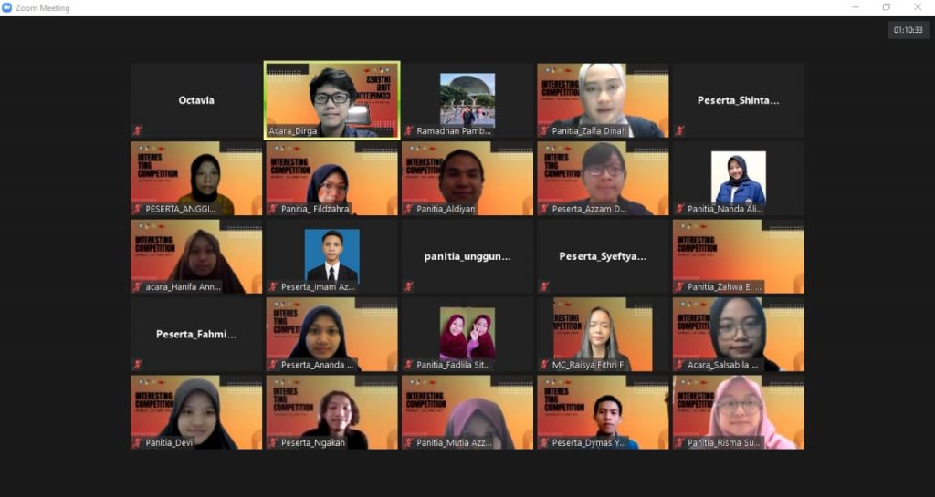 SUASANA webinar isu jurnalistik yang digelar BEM UNAIR.