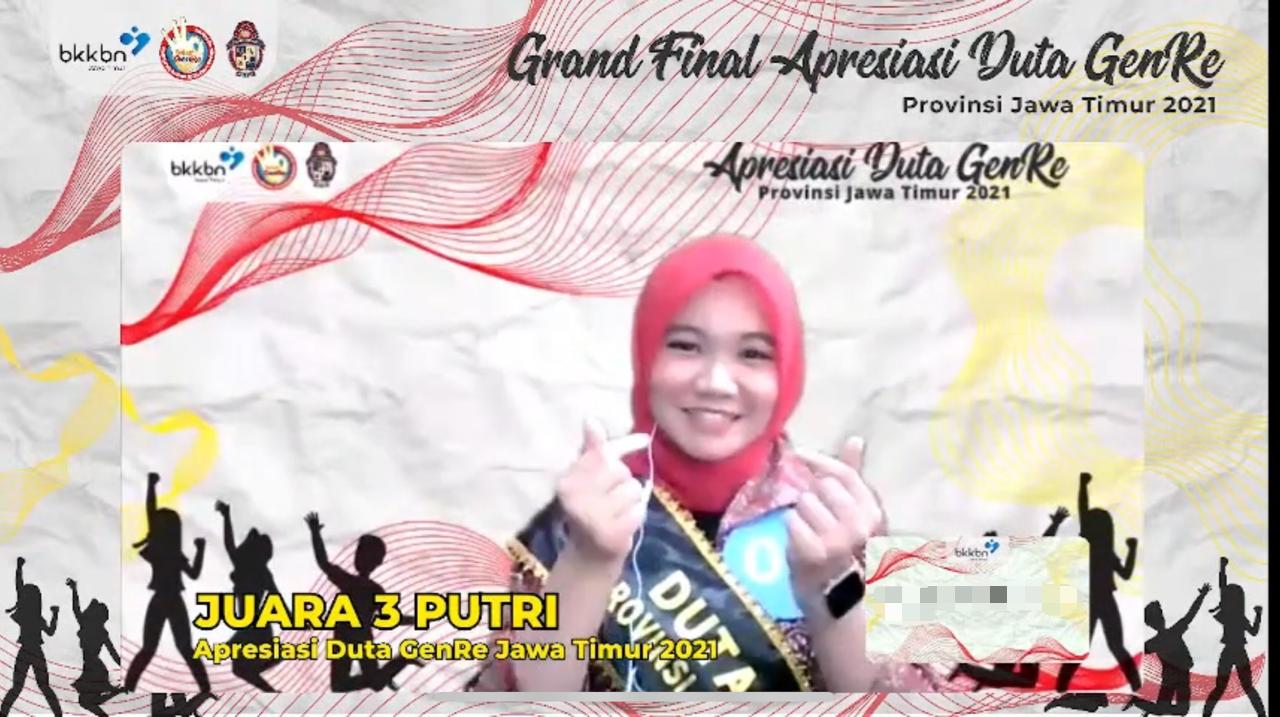 Read more about the article FKM UNAIR student wins third place in 2021 East Java GenRe Ambassador selection
