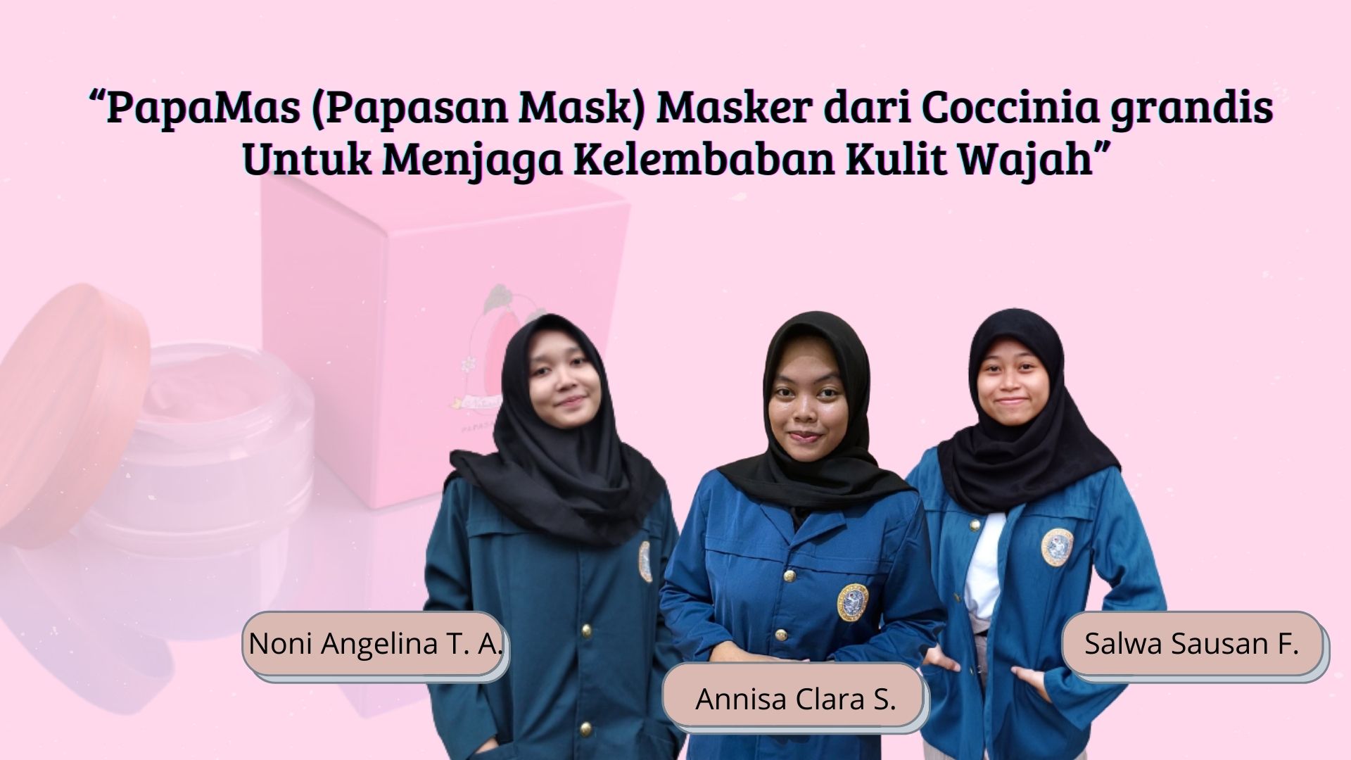 Read more about the article Tiga Mahasiswa FKM UNAIR Cetuskan Ide Produk Masker Wajah dari Coccinia Grandis
