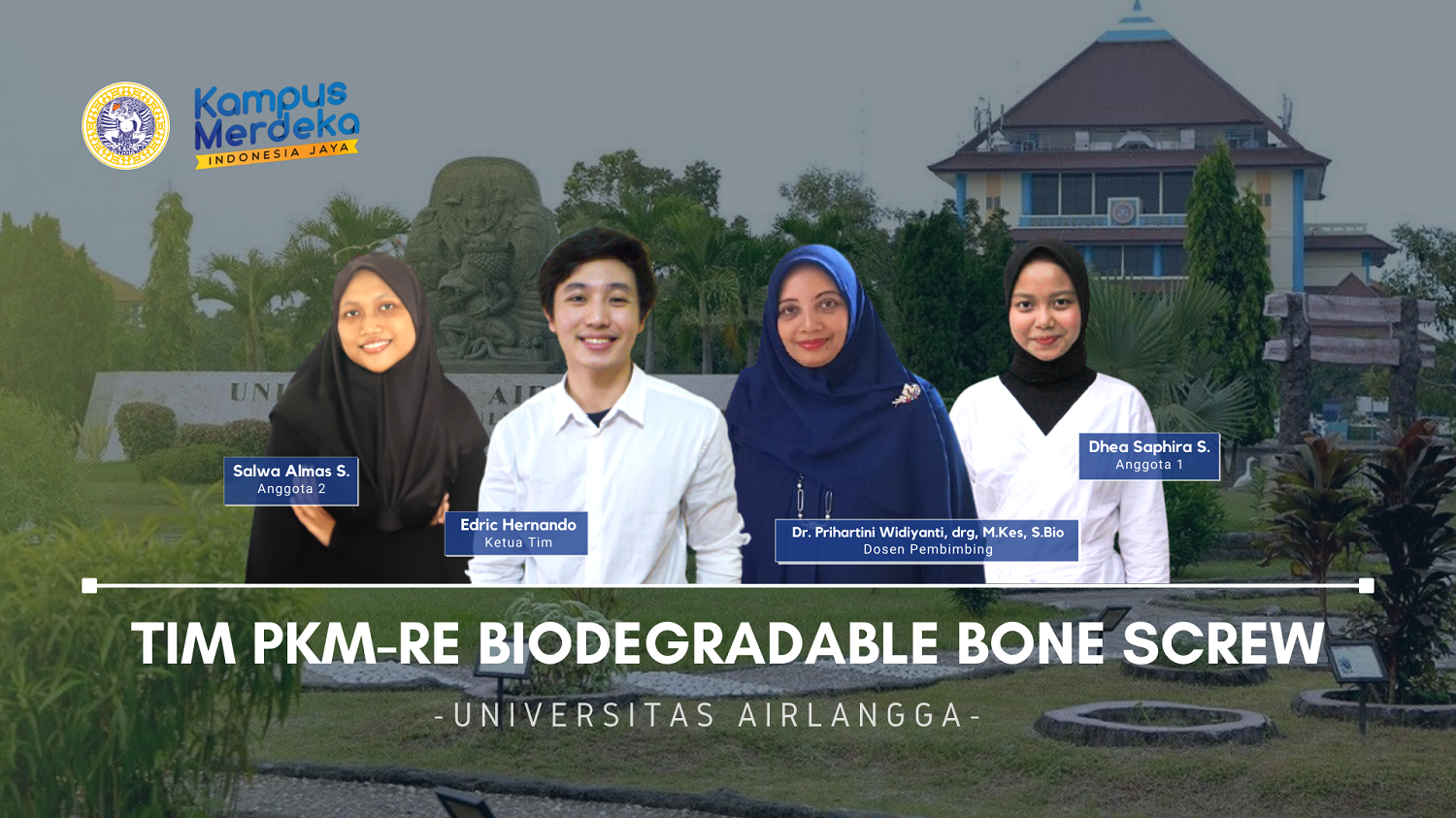 Read more about the article Manfaatkan Teknologi Saat Pandemi, Mahasiswa UNAIR Lakukan Karakterisasi Mekanik untuk Penanganan Patah Tulang