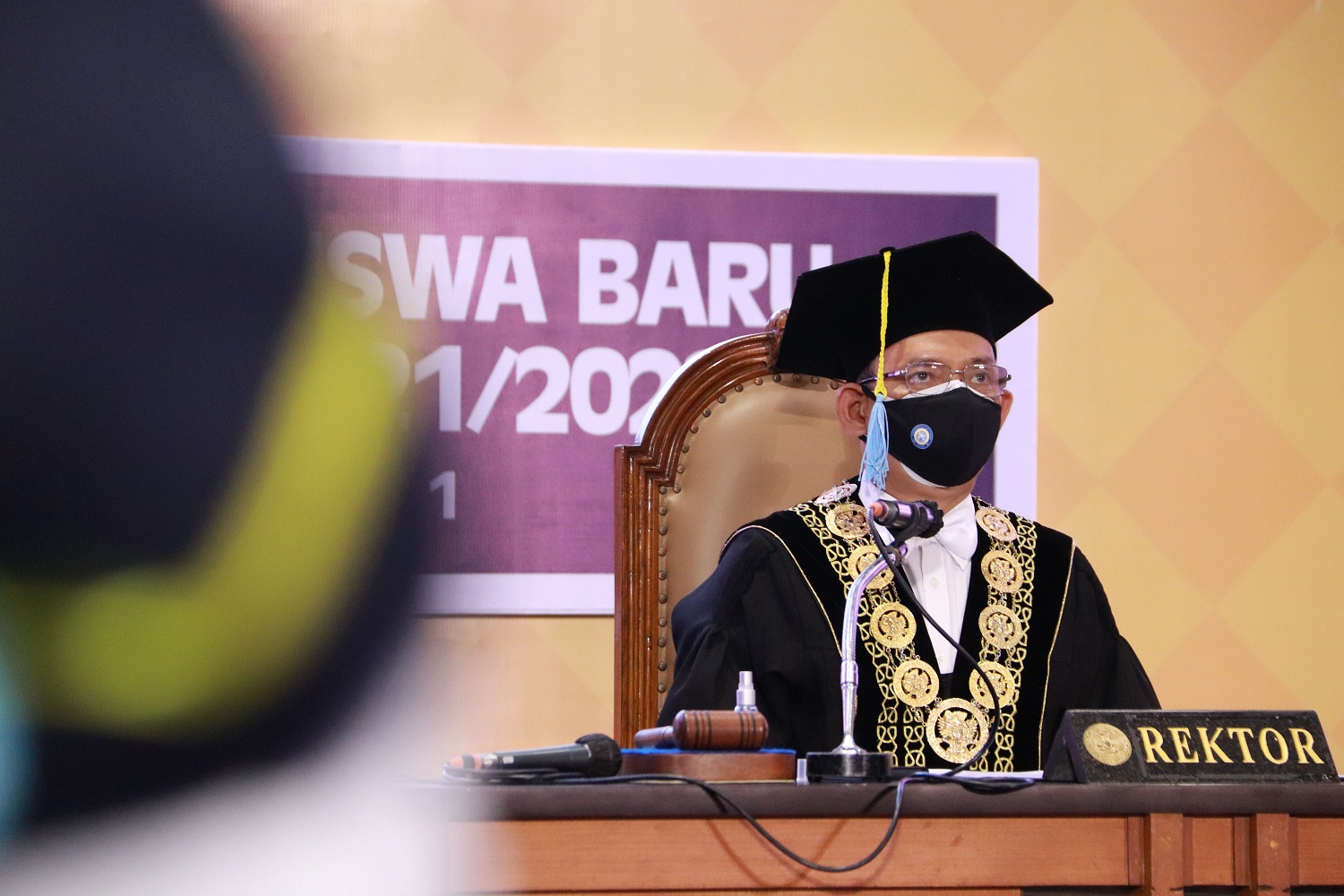 Read more about the article Kukuhkan 8.174 Mahasiswa Baru, Rektor Berikan Pesan 4 Ciri Pembelajar