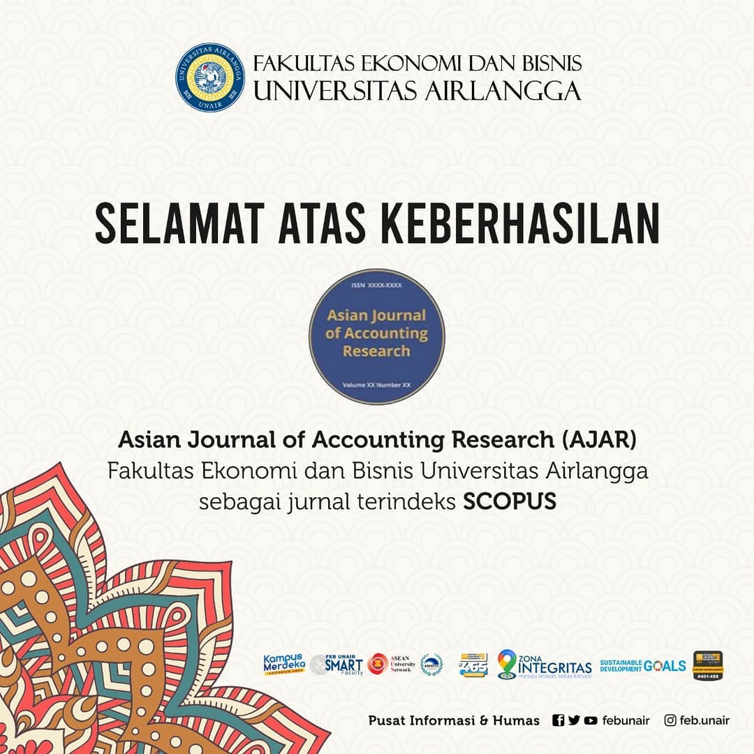 Read more about the article Jurnal AJAR FEB UNAIR Jadi Jurnal Akuntansi Pertama di Indonesia yang Terindeks Scopus