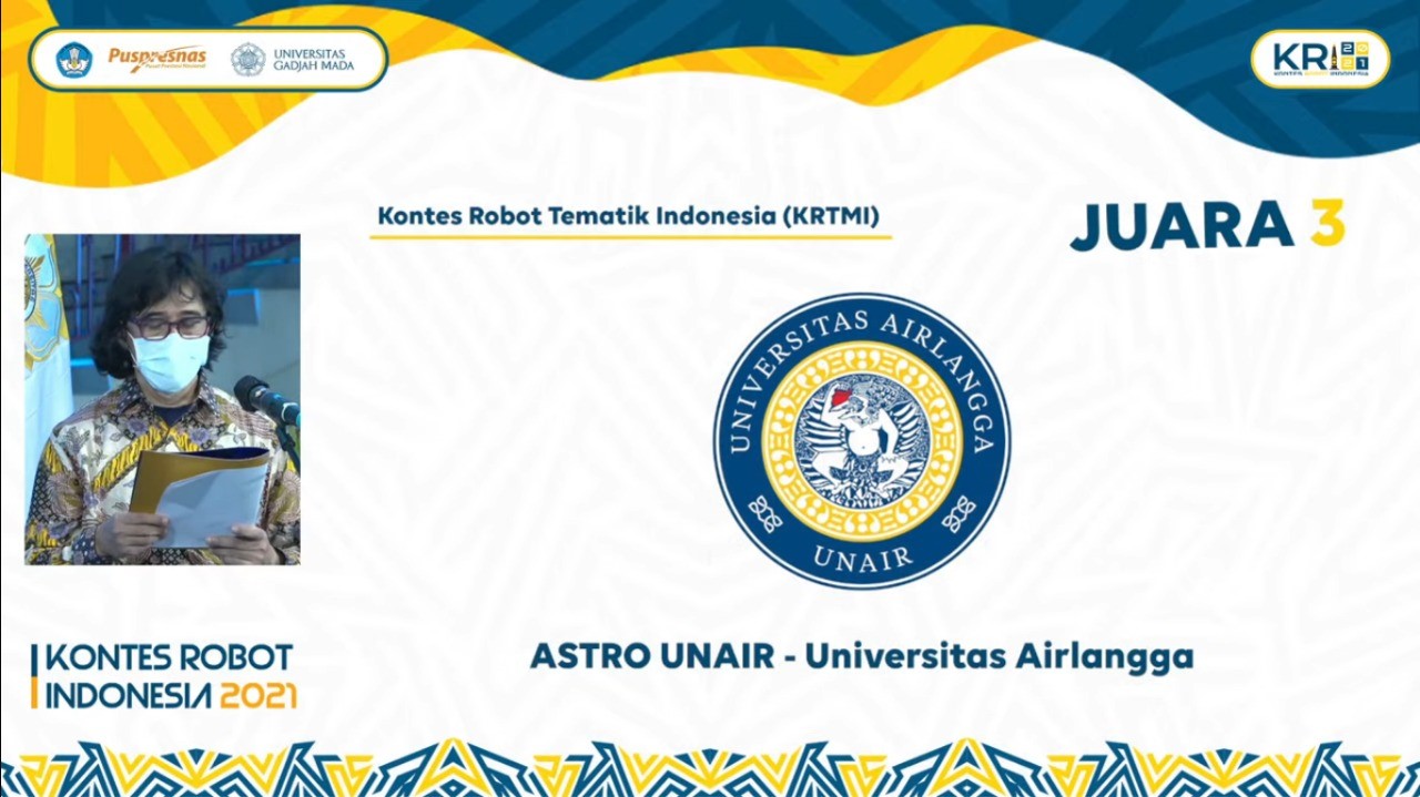 Read more about the article Tim ASTRO UNAIR Bawa Pulang Juara 3 Kontes Robot Indonesia