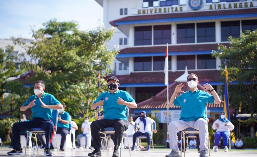 Senam Bersama dan Pameran Inovasi Vokasi Semarakan Dies Natalis Ke-67 UNAIR