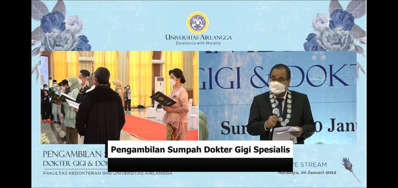 Read more about the article FKG UNAIR Kembali Ambil Sumpah Dokter Gigi dan Dokter Gigi Spesialis Baru