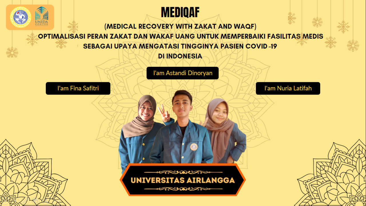 Read more about the article Gagas Aplikasi Zakat, Tiga Mahasiswa UNAIR Juara 1 LKTI Nasional