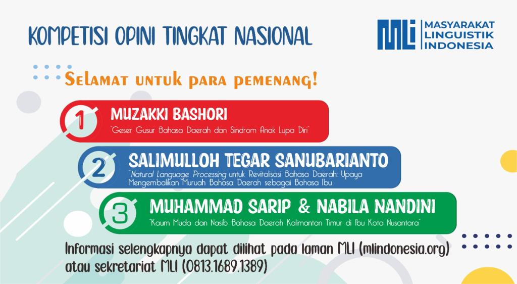 Read more about the article Juara 2 Nasional Berkat Ide Kembalikan Bahasa Daerah Jadi Bahasa Ibu